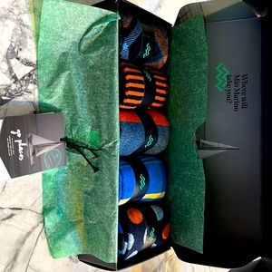 Mio Marino fashion socks. Multi colored 5 pack. Size 10-13